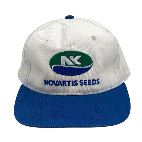 Vintage NK Northrup King Company Novartis Seeds Snapback Hat 2-Tone